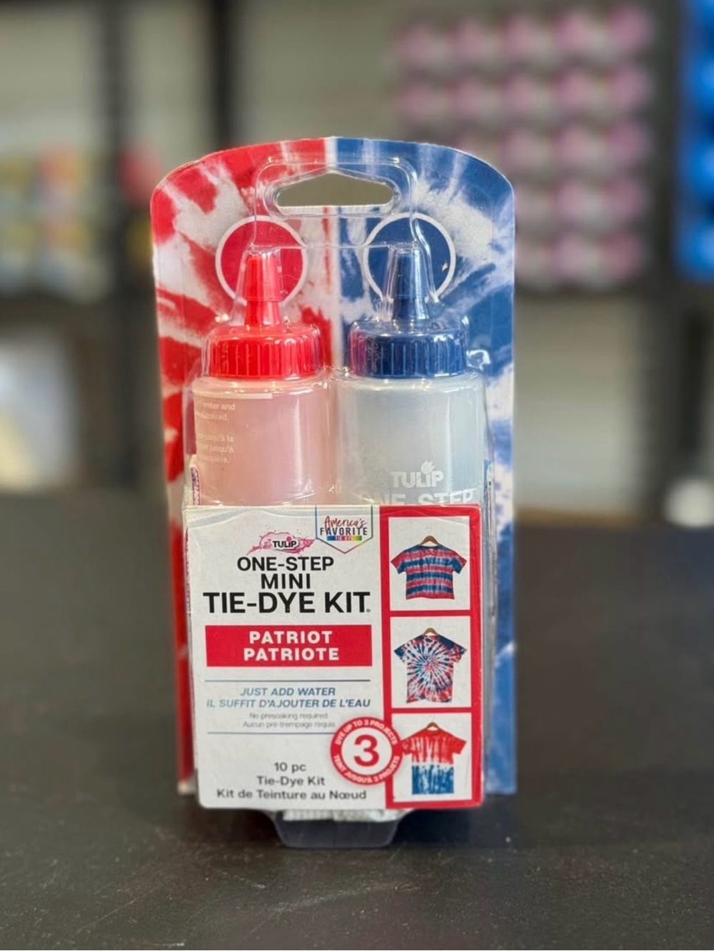 Tulip One-Step Mini Tie-Dye Kit - Patriot (Red, Blue) New In Box Sealed